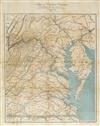 (CIVIL WAR--MAP.) Map of the Environs of Petersburg, from the Appomattox to Fort Howard, Held by the Ninth Army Corps During the Siege.